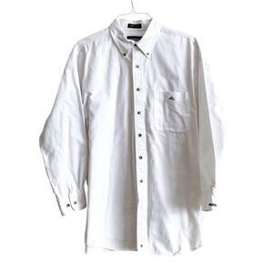 Resistol 1927 Collection Western Shirt Mens Large Antique White Oxford💥BIG SALE💥